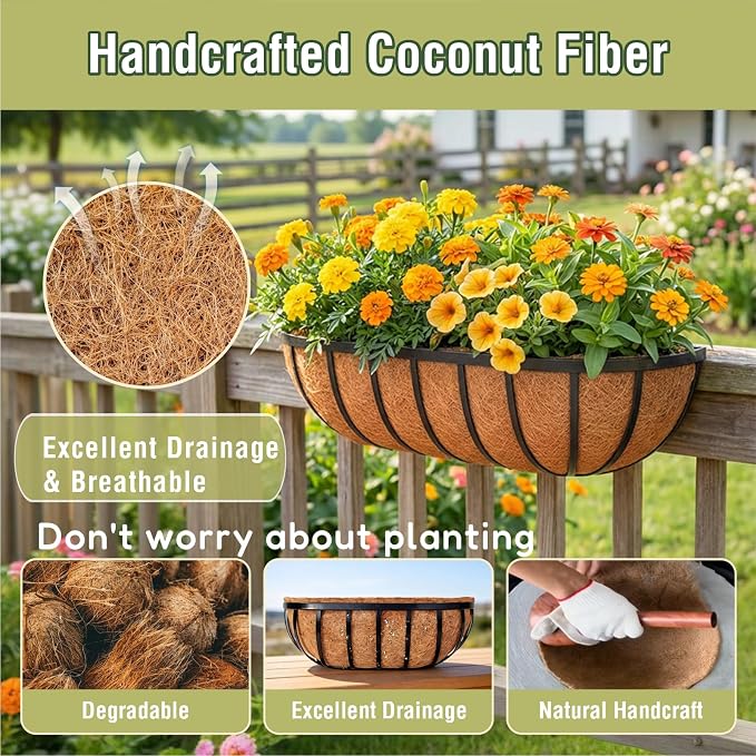 2 Pcs 36 Inch Trough Coco Liner - Image 4