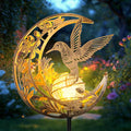 JOBOSI Solar Moon Hummingbird Decorative Light Gift Portable Decorative Ground by JOBOSI