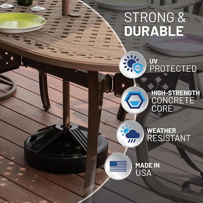 US Weight Durable Fillable Umbrella Base - Image 4