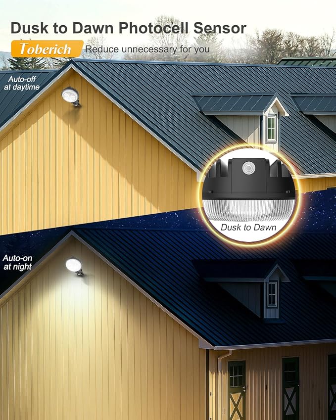 LED Barn Light, 150W 20000LM Yard Area Lights Dusk to Dawn Outdoor Lighting - Image 3