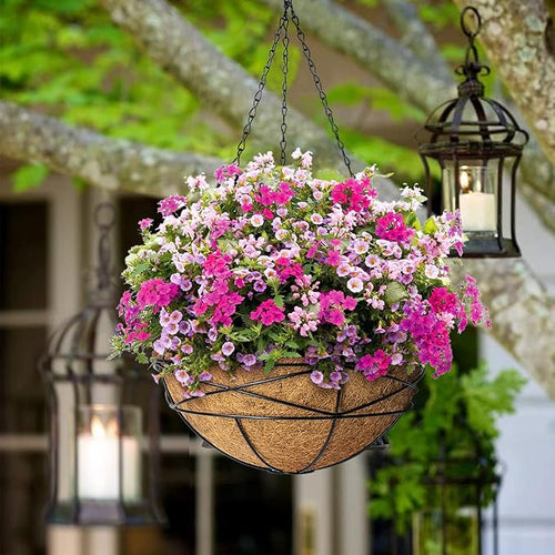2 Pack 12 Inch Hanging Planters - Image 2