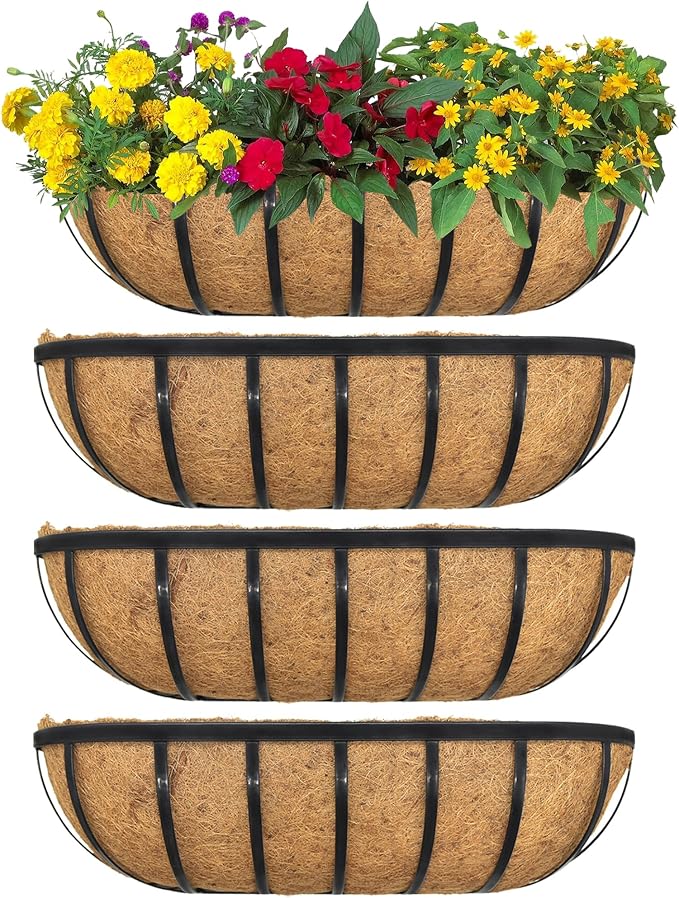 4pack 36-inch Window Sill Window Railing Planters by SMYAXUNW