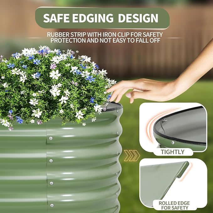 Galvanized Raised Garden Bed Outdoor- 2 Pcs Raised Beds - Image 2
