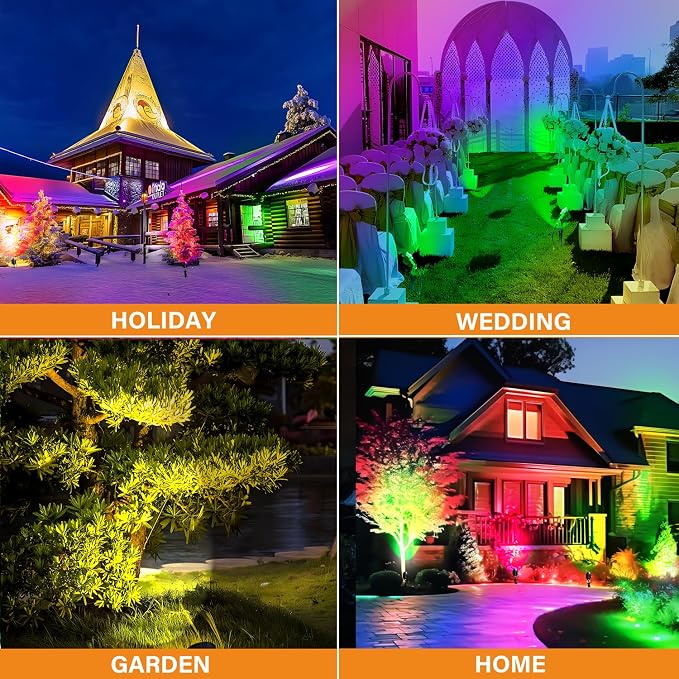 Low Voltage RGBW LED Landscape Lights Spot Lights Outdoor - Image 6