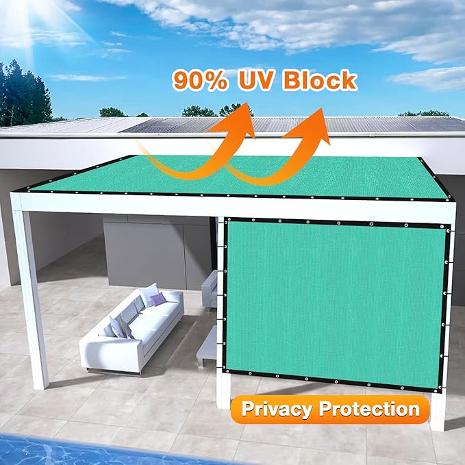 Artpuch Outdoor Pergola Shade Cover 7' X 7' Sun Shade Cloth - Image 3