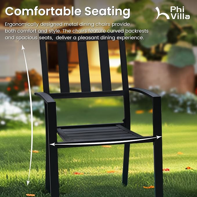 PHI VILLA 7 Pieces Outdoor Round Dining Set - Image 5