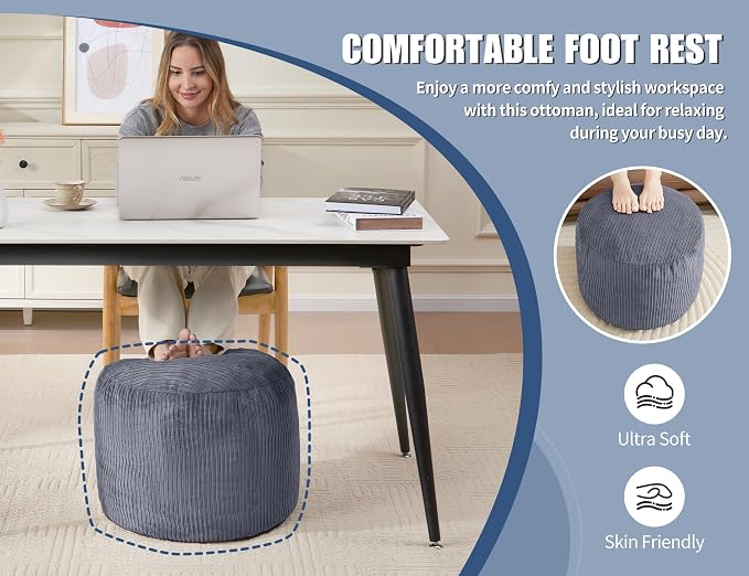 Pouf Ottoman Foot Stools Ottoman - Image 5