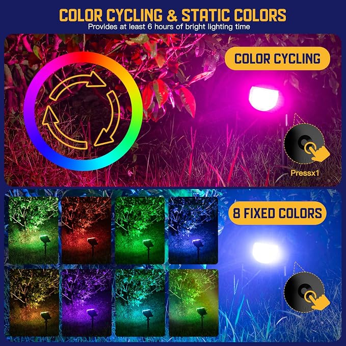 Kyosho Solar Spot Lights Outdoor, IP67 Waterproof Solar Lights - Image 4