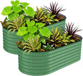 GarveeLife 2 Pcs Raised Garden Beds Outdoor 8x2x1.5 ft by GarveeLife