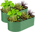 2 Pcs Raised Garden Beds Outdoor 8x4x1.5 ft by GarveeLife