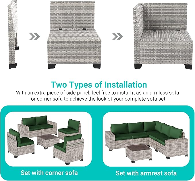 9-Piece Outdoor Patio Furniture Set - Image 3