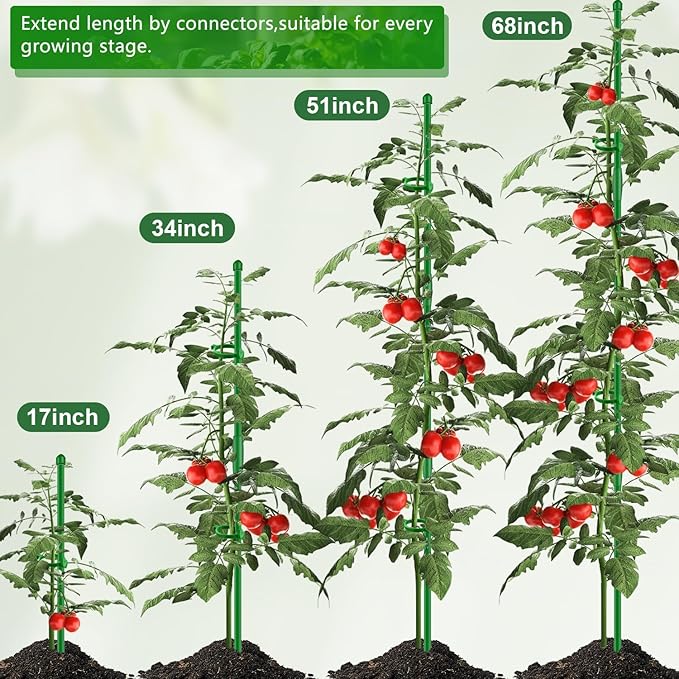 30Pcs Plant Support Stakes 17 inch SupKing Garden Orchid Sticks Extended to 3ft - Image 4