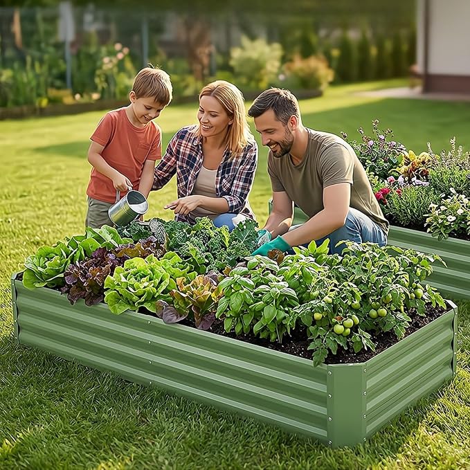 INNO STAGE 2Pcs Galvanized Raised Garden Bed Kit, Rust-Resistant & Easy Assembly - Image 8