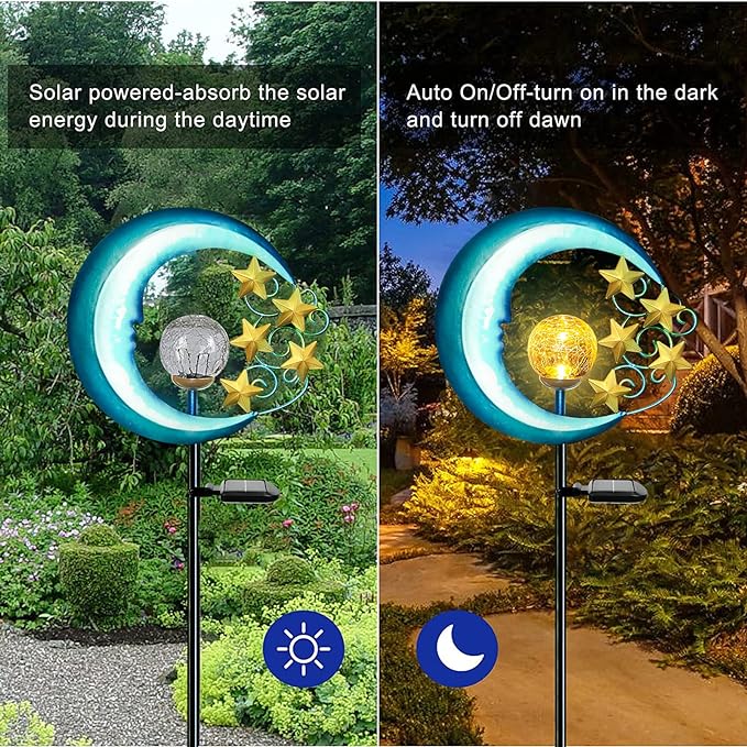 Stars Moon Solar Lights Outdoor - Image 3