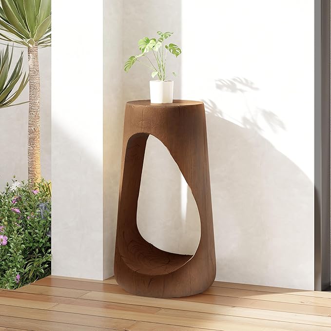 Christopher Knight Home Novi 26.57"H Lightweight Concrete Outdoor Side Table by ChristopherKnightHome