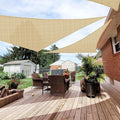 Patio Paradise 8' x 8' x 7'10" Sun Shade Sail Triangle Canopy, Permeable Shade by Patio
