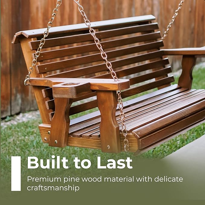Amish Casual 3 Foot Roll Back Porch Swing - Image 3