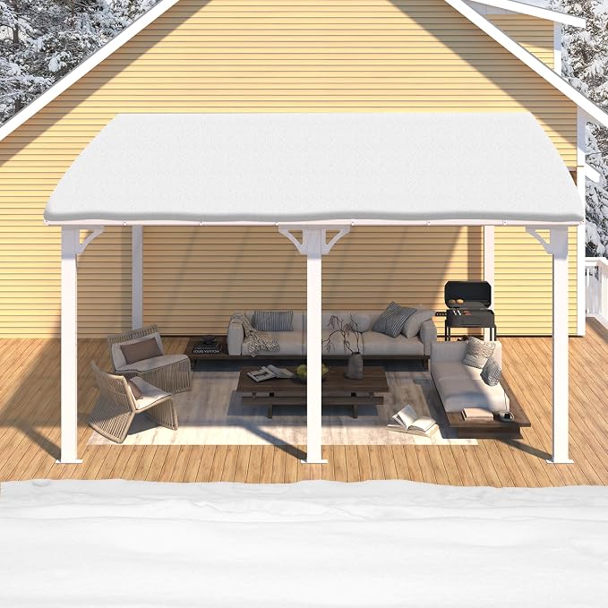 AECOJOY 14' x 12' Gazebo Outdoor Pergola - Image 6