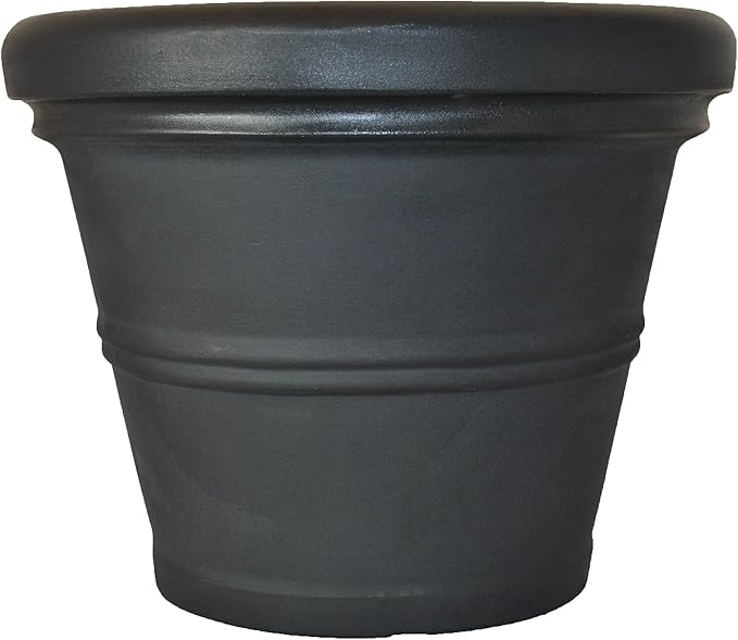 Tusco Products RR20BK Classic Rolled Rim Garden Planter by TuscoProducts
