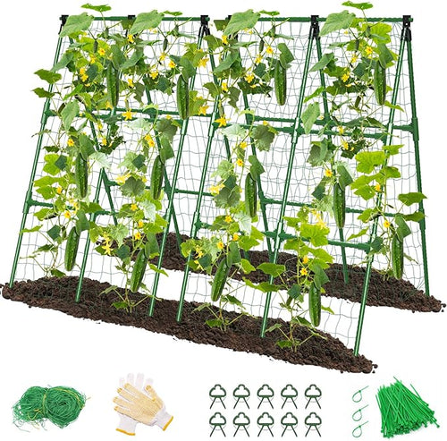 2 Pack Cucumber Trellis, Garden Trellis by MYMULIKEHOME