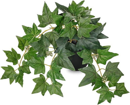 17.7" Artificial Plants Indoor Home Decor, Fake Potted Silk Plants by VillaComo