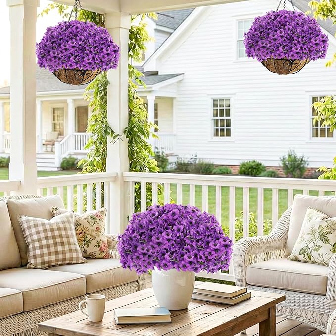 22 Bundles Artificial Flowers Outdoor, Faux Flowers UV Resistant - Image 7