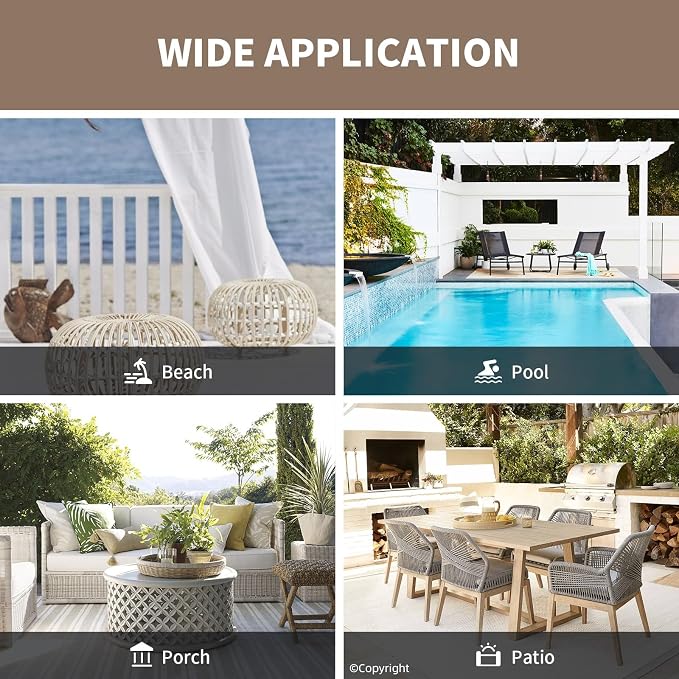 Waterproof Outdoor Curtain W52 x L63 - Image 8