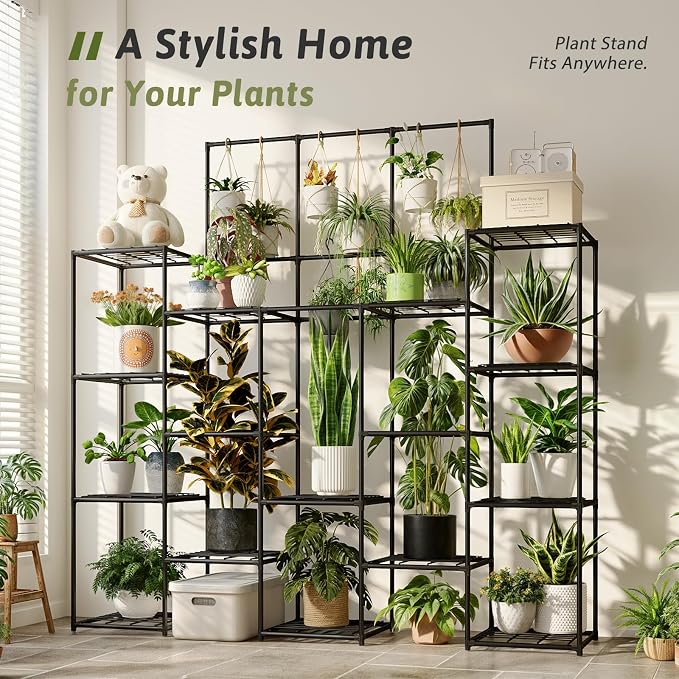 Metal Plant Stand Outdoor 63" Tall Plant Shelf - Image 4