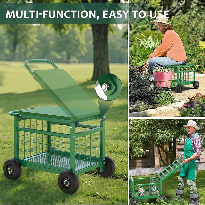 FLINTER Rolling Garden Work Seat - Image 4