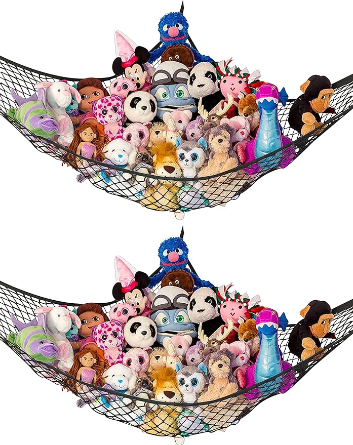 Lilly's Love Stuffed Animal Hammock | Corner Hanging Organizer, Toy Storage by LillysLove