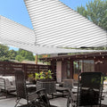 LOVE STORY 16' x 16' x 16' Triangle Grey-White Sun Shade Sail Canopy UV Block by LOVESTORY