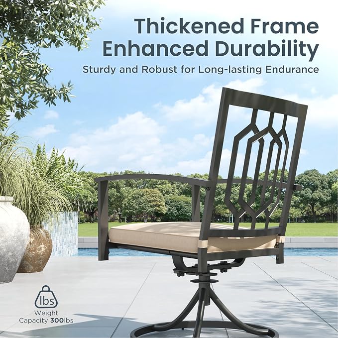 PHI VILLA 5 Pieces Outdoor Dining Set - Image 2