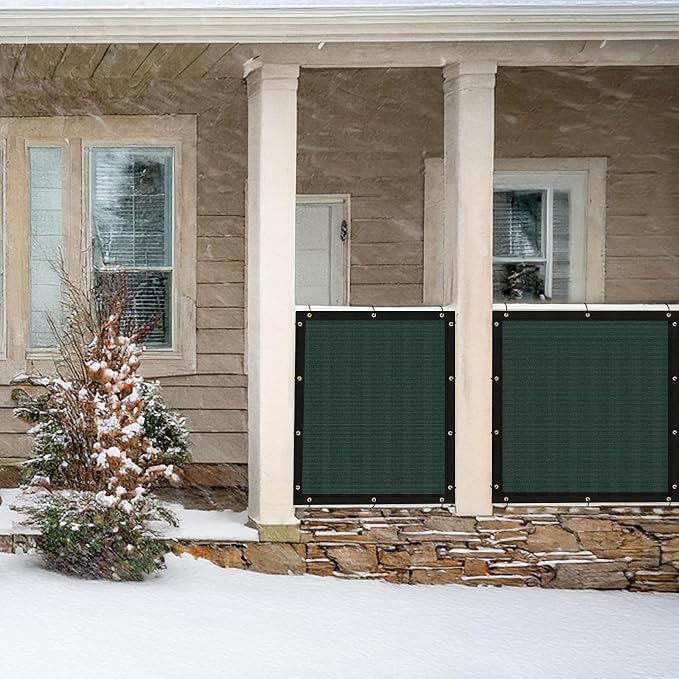 UPGRADE Privacy Fence Screen 3'x53' Dark Green Outdoor 90% Visibility Blockage - Image 8