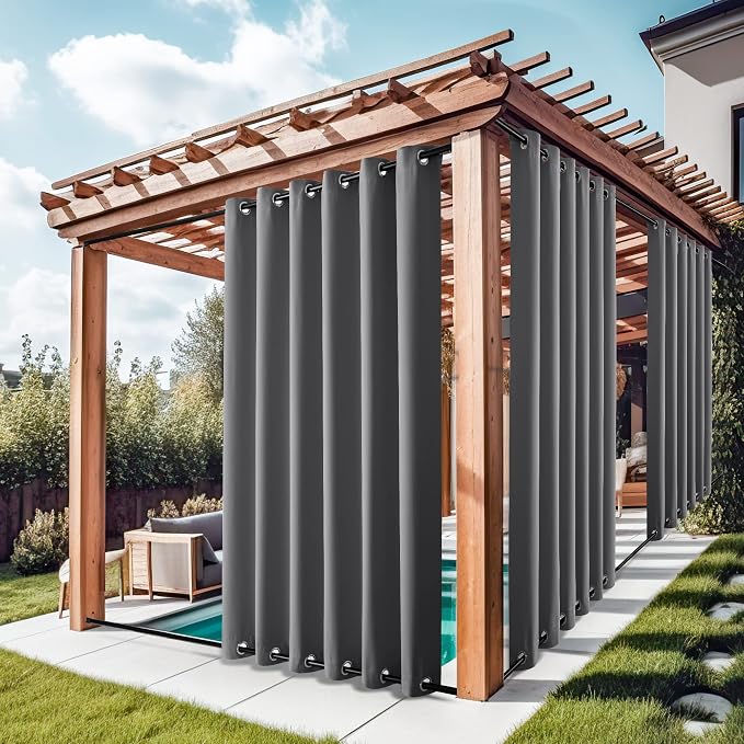 NICETOWN 2 Panels Outdoor Curtains by NICETOWN