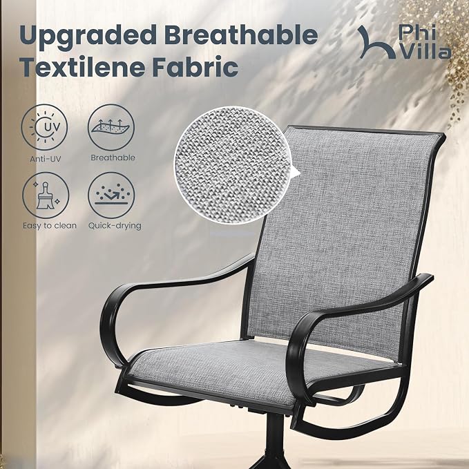 PHI VILLA 7 Piece Outdoor Patio Dining Set - Image 3
