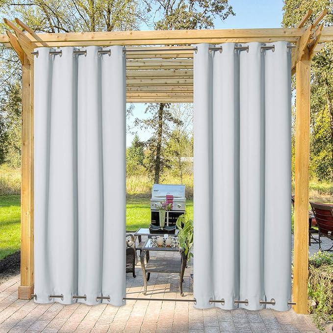 NICETOWN Outdoor Curtain Waterproof & Windproof, Energy Smart Thermal Insulated by NICETOWN