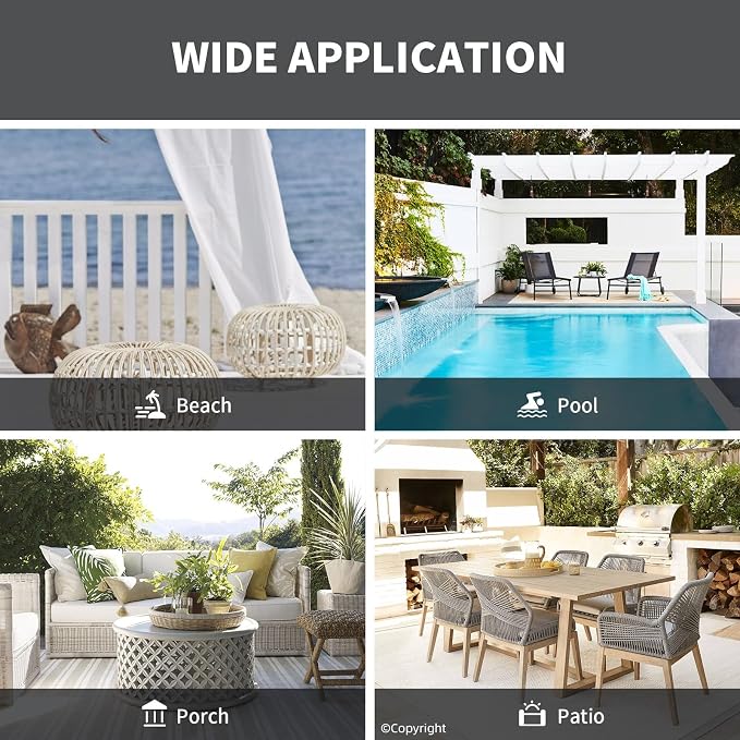 Waterproof Outdoor Curtain W105 x L108 - Image 8