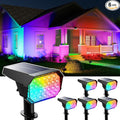 6 Pack Color Changing Solar Powered Outdoor Spot Lights Outside Landscape by GVSHINE