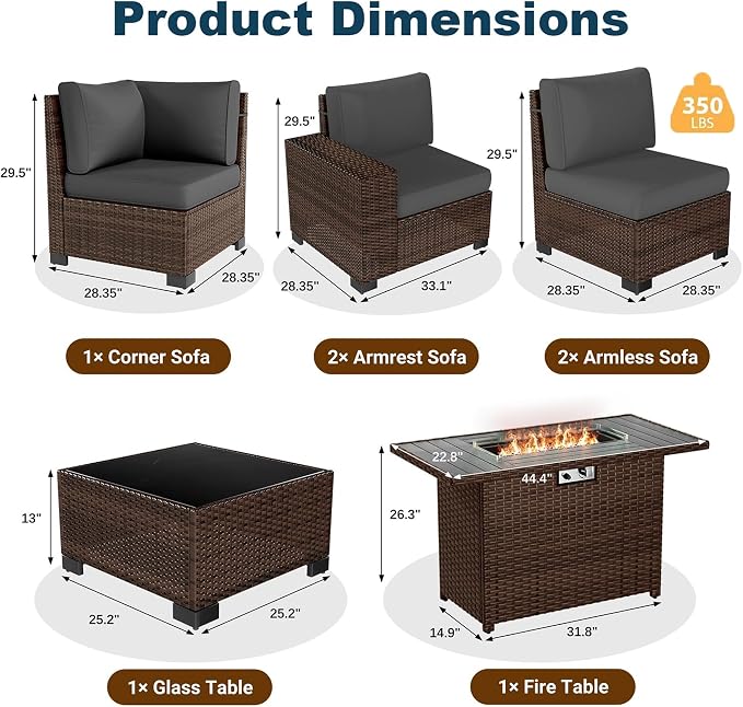 13 Piece Patio Furniture Set - Image 3