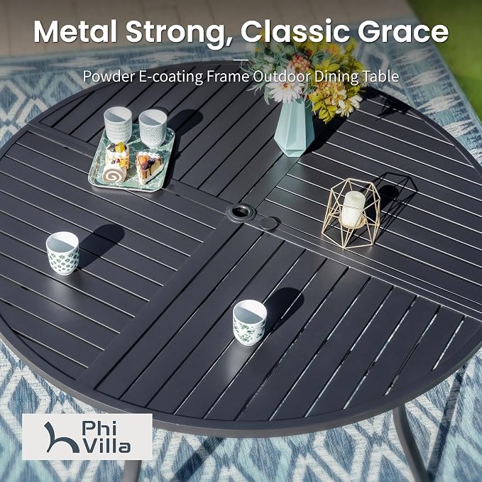 PHI VILLA 5 Pieces Outdoor Dining Set - Image 6