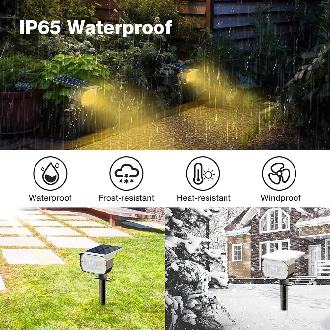 nipify 6 Pack Solar Lights Outdoor Waterproof, Motion Sensor Spot Lights 3 - Image 5