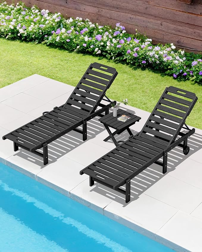 SERWALL Folding Outdoor Side Table Set of 6, Adirondack End Table - Image 12