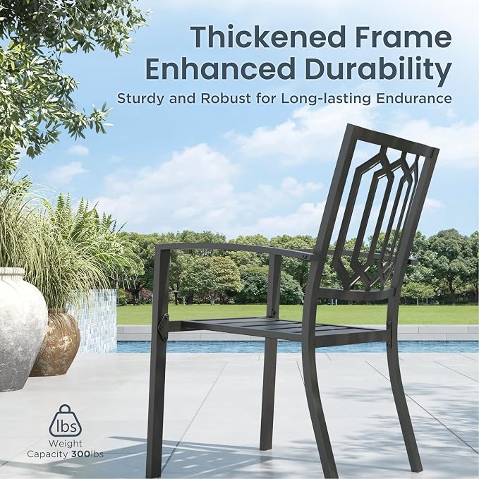 PHI VILLA 9 Pieces Outdoor Dining Set - Image 7