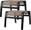 Patio Ottoman Outdoor Footstools Assembled Aluminum Footrest Small Seat by Deguifei