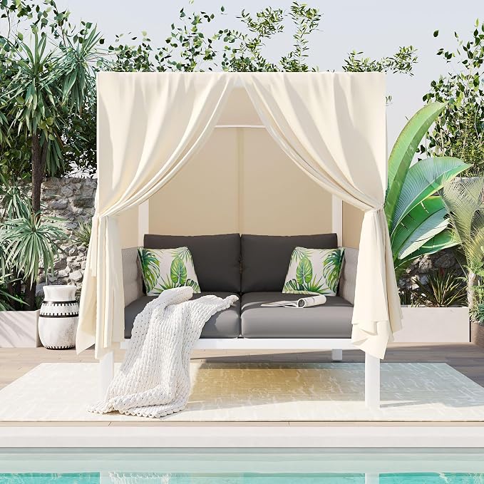 Outdoor Patio Sunbed Lounger - Image 3