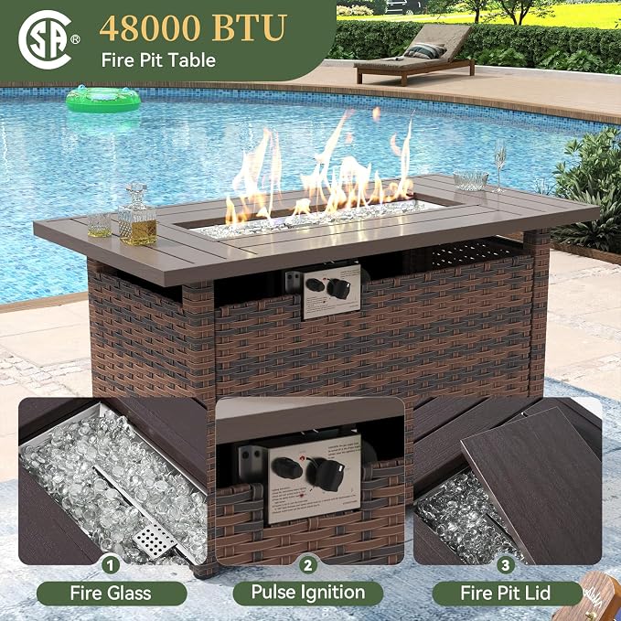 Aoxun 11 Piece Patio Furniture Set - Image 4