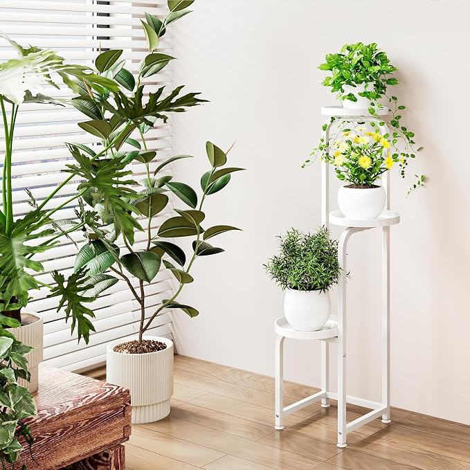 Plant Stand Indoor Outdoor 3 Tier Metal Plant Shelf - Image 5