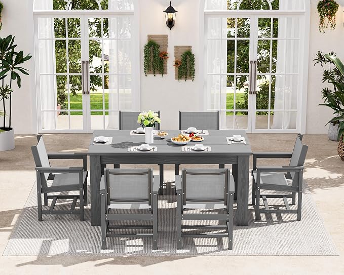 SERWALL 5 Piece Outdoor Dining Table Sets - Image 8