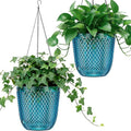 QCQHDU Self Watering Hanging Pots, 2 Pack 7.2 Inch Hanging Planters by QCQHDU
