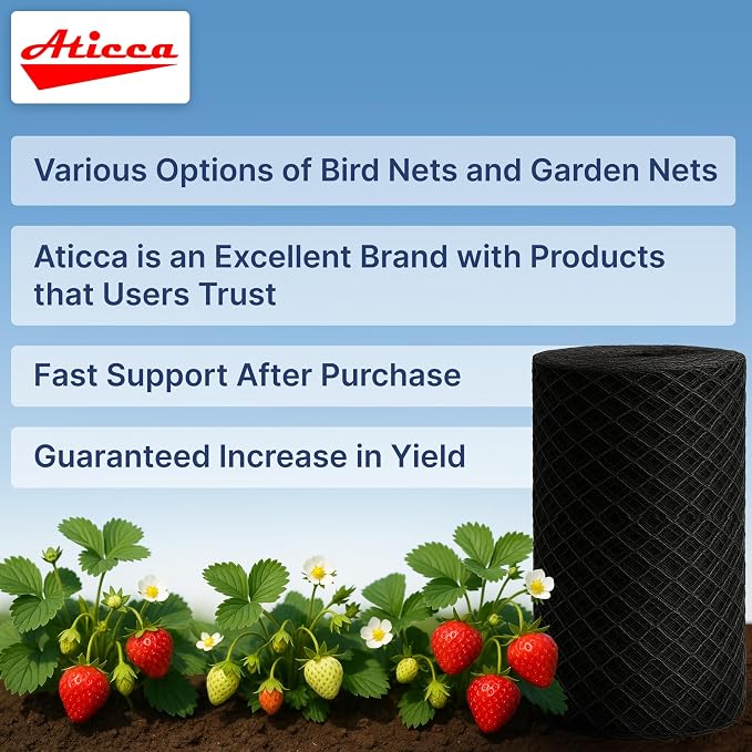 Heavy Duty Bird Netting for Garden Protection & Fruit Trees, 25x25 Ft - Image 4